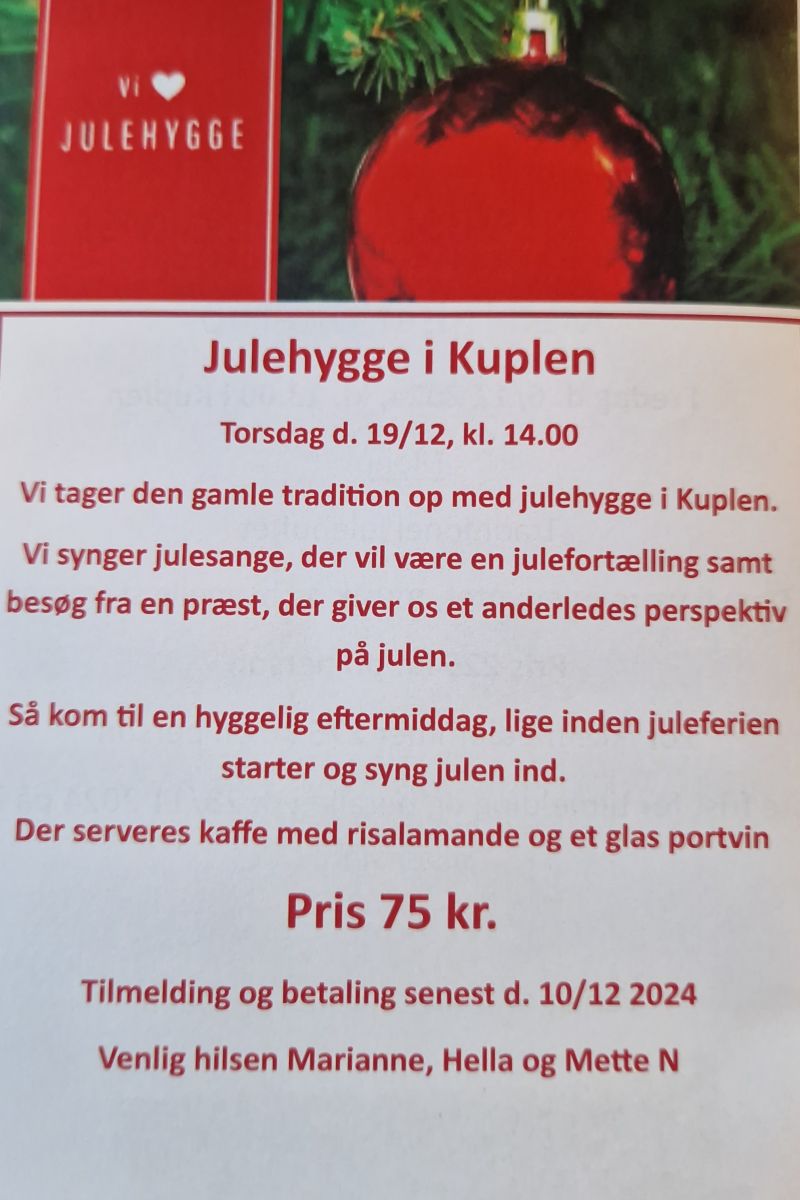 Julehygge i Kuplen